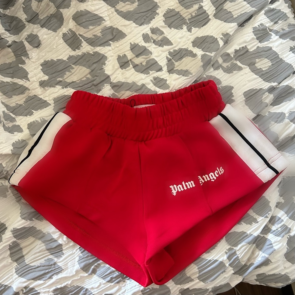 Red Palm angel track shorts